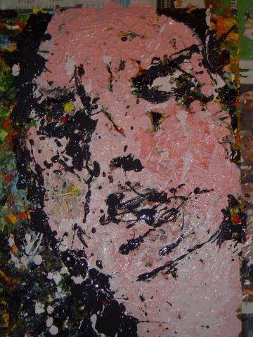 autoportrait  sur papier